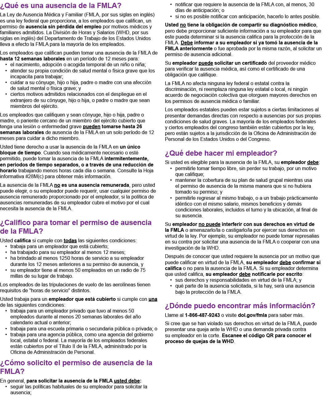 ¿Qu es una ausencia de la FMLA? La Ley de Ausencia M dica y Familiar (FMLA, por sus siglas en ingl s) es una ley fed...